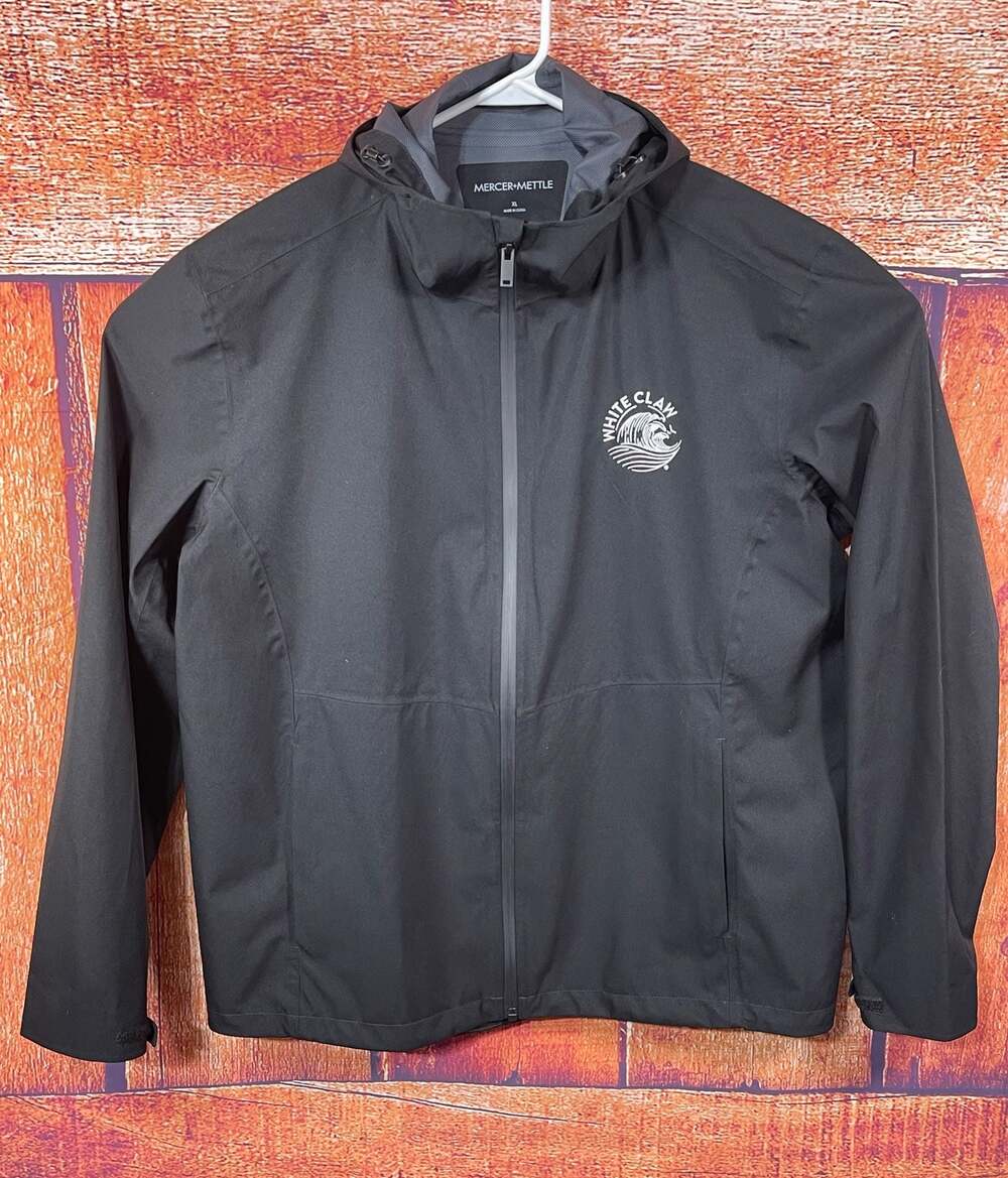 Mercer+Mettle White Claw Logo Hooded Softshell Jacket Black XL